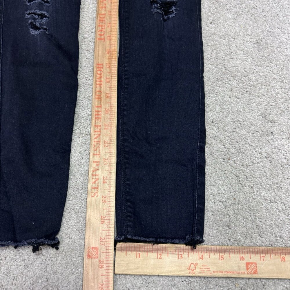 Black Orchid Jeans Women’s Black Distressed Skinny Pockets Size 28 - Picture 4 of 12